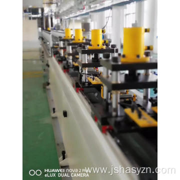 Guide rail elevator profile forming machine